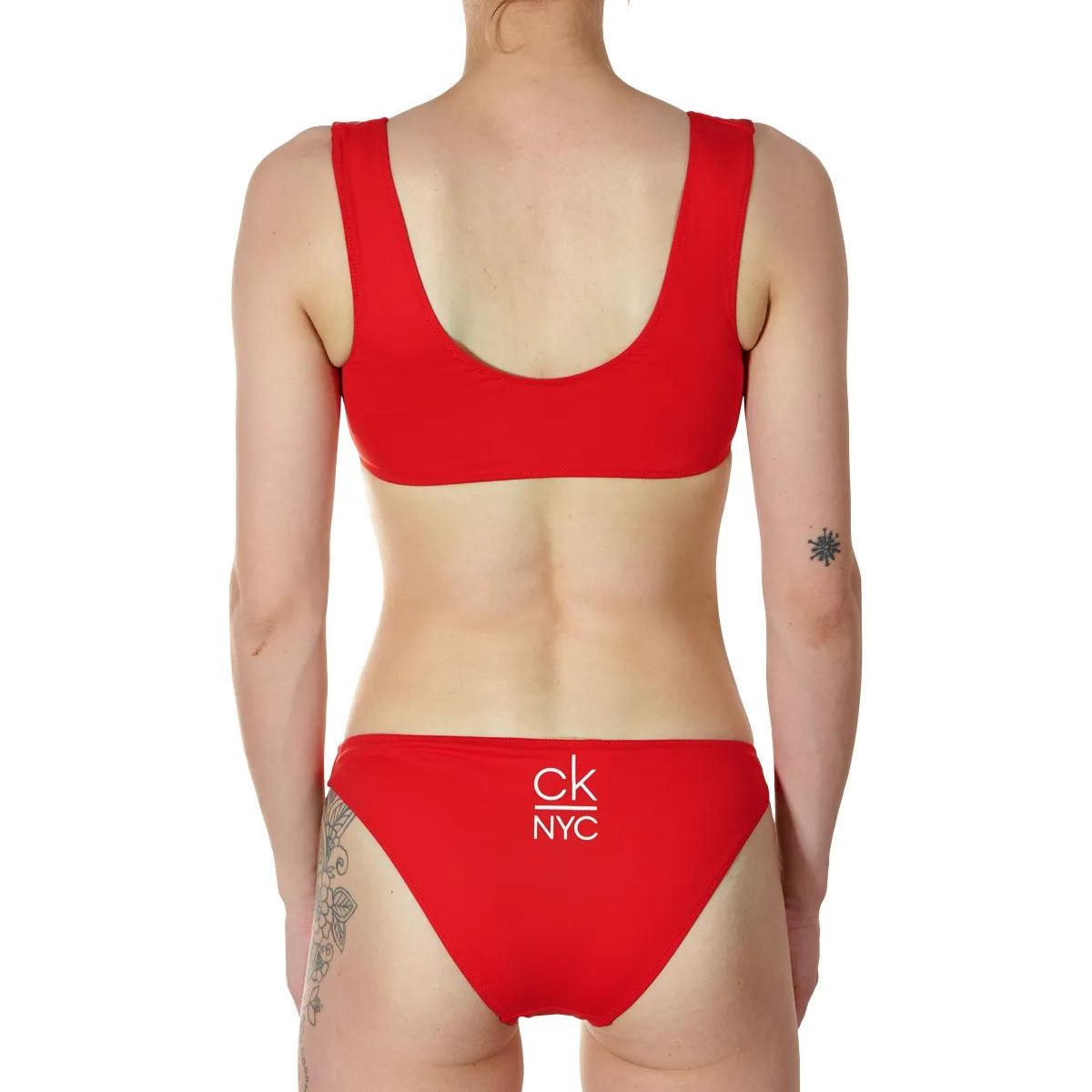 Calvin klein Bikini Bralette - High Risk Red - 00923-XBG
