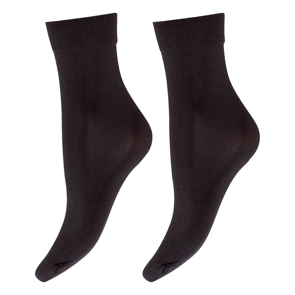 Decoy 60 Denier 2-pak ankelstrømper, sort - 9-37889-0 - 1100 - Black