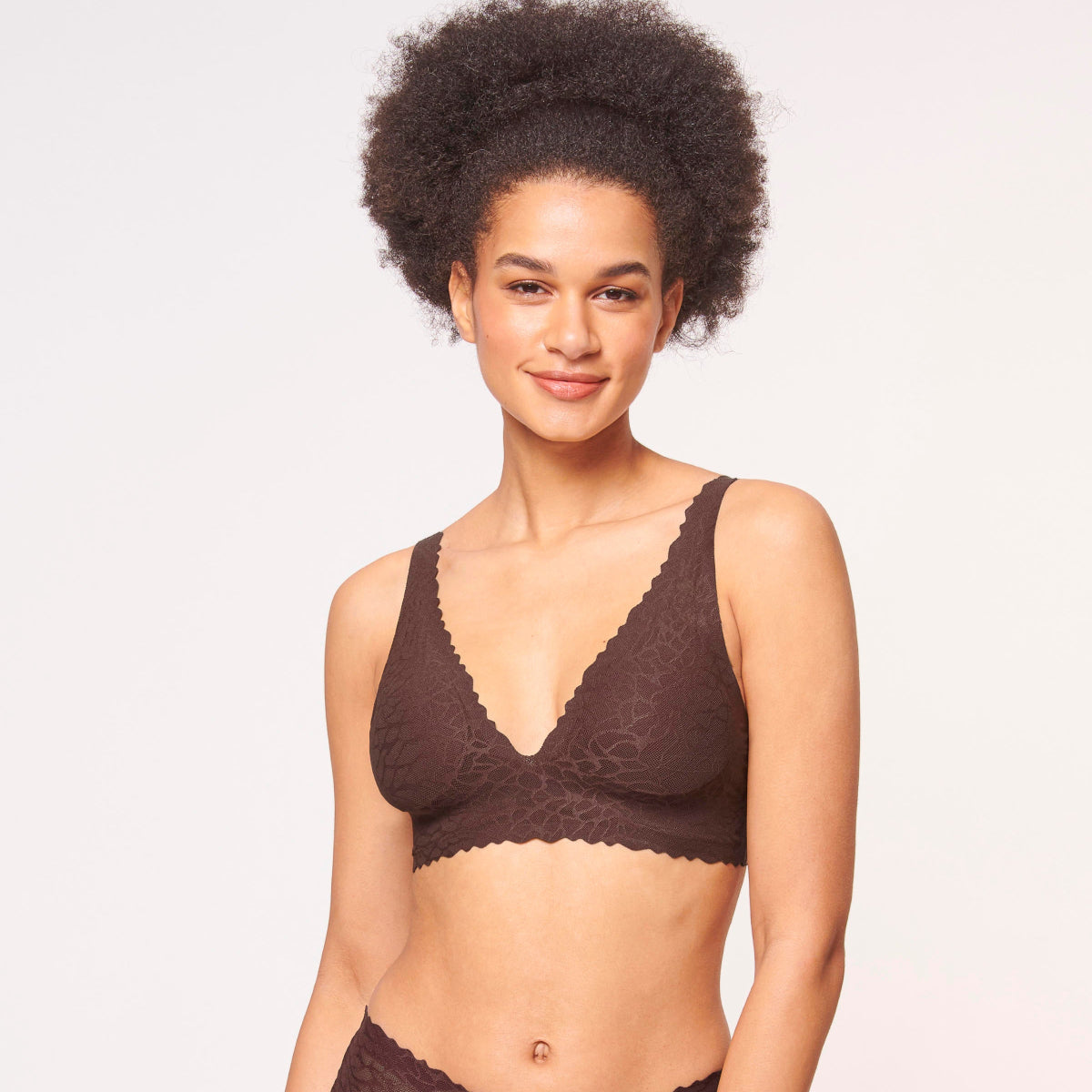 Sloggi ZERO FEEL LACE 2.0 - Ebony Brown - 10211257-6231