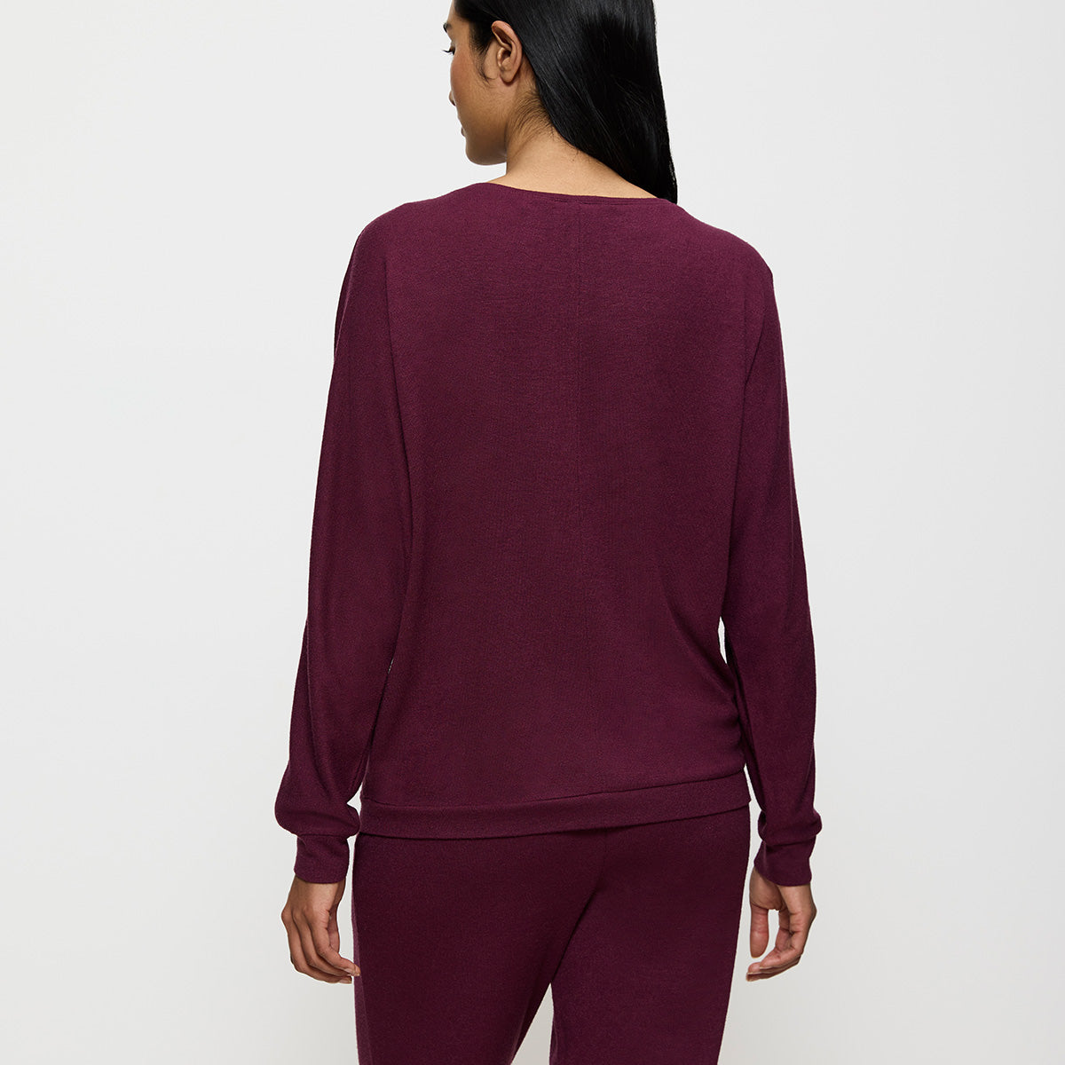 Triumph Cozy Comfort striktrøje, rød - 10216538 - 00EG - Burgundy