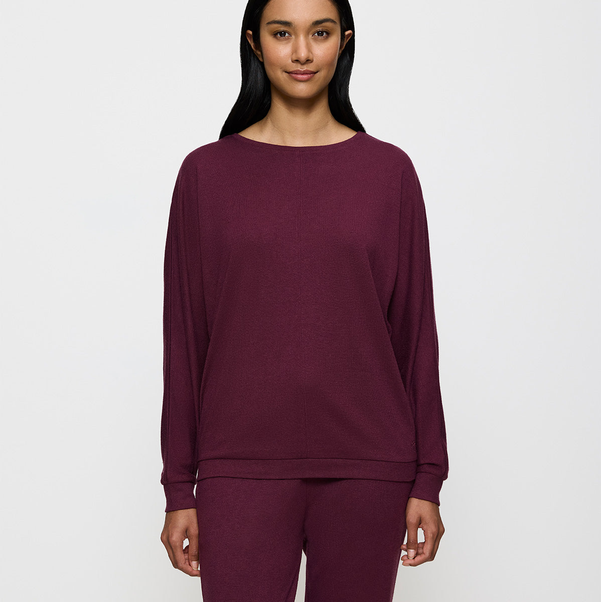 Triumph Cozy Comfort striktrøje, rød - 10216538 - 00EG - Burgundy