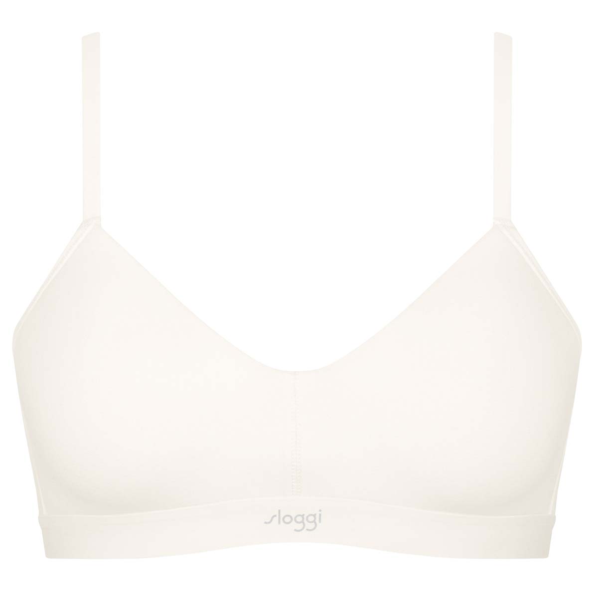 Sloggi Ever Ease BH top, hvid - 10219599 - 00GZ - Silk White
