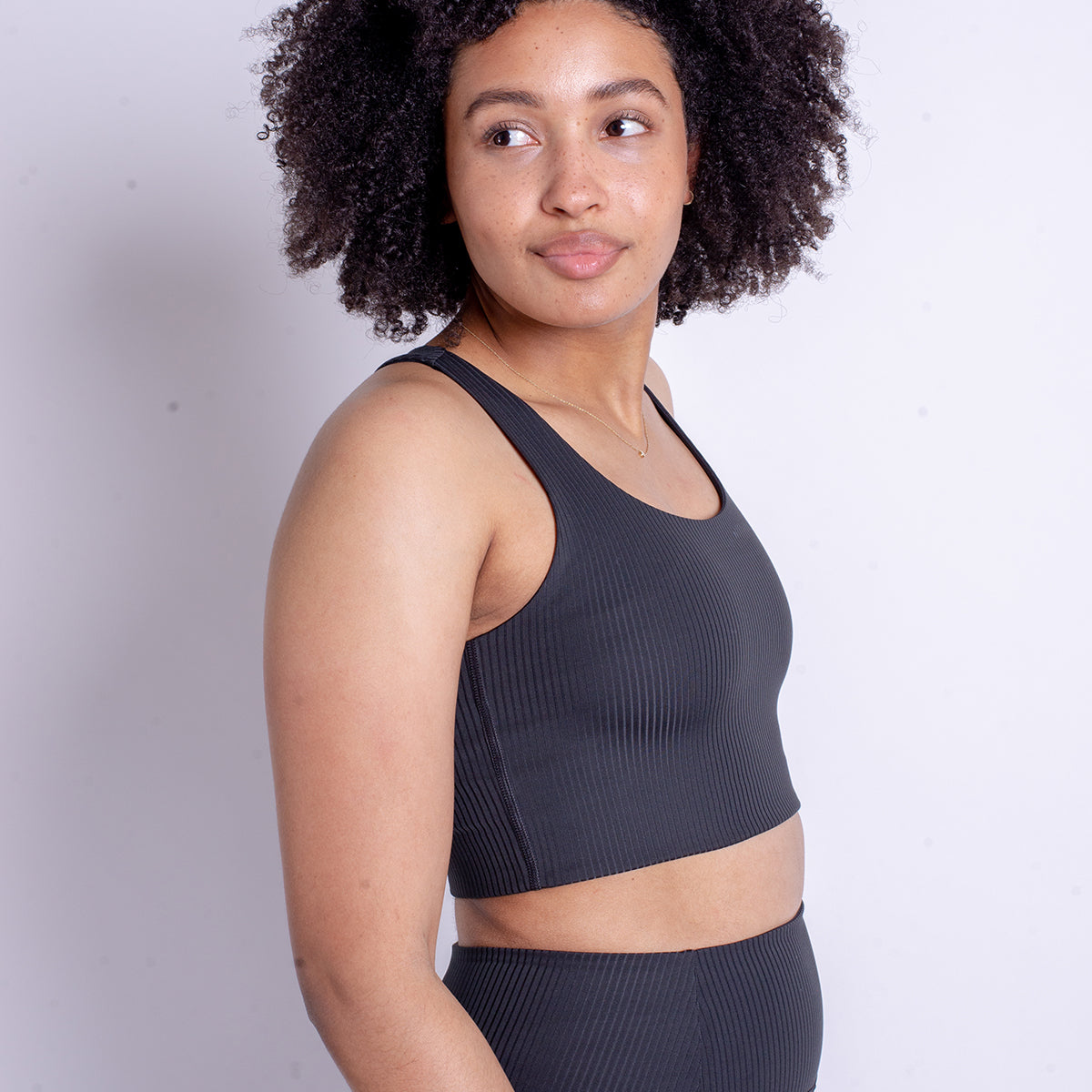 Girlfriend Collective Collective Rib Paloma - Black - 1028-BLACK