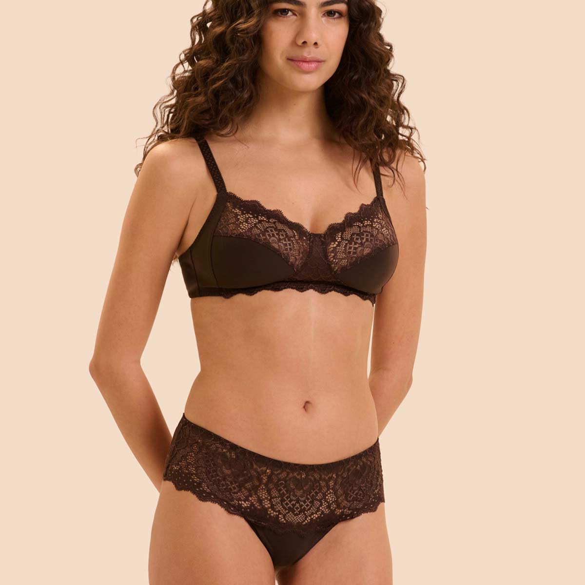 Simone Pérèle Charesse hipster trusse, brun - 12A630 - 765 - Cocoa