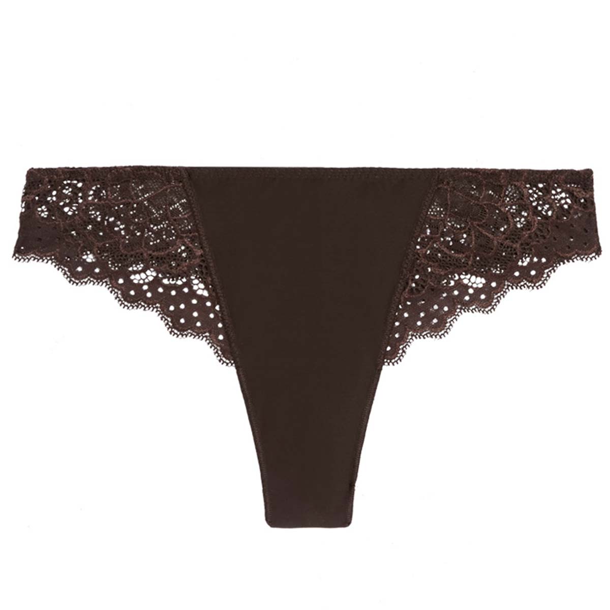 Simone Pérèle Caresse tanga trusse, brun - 12A710 - 765 - Cocoa