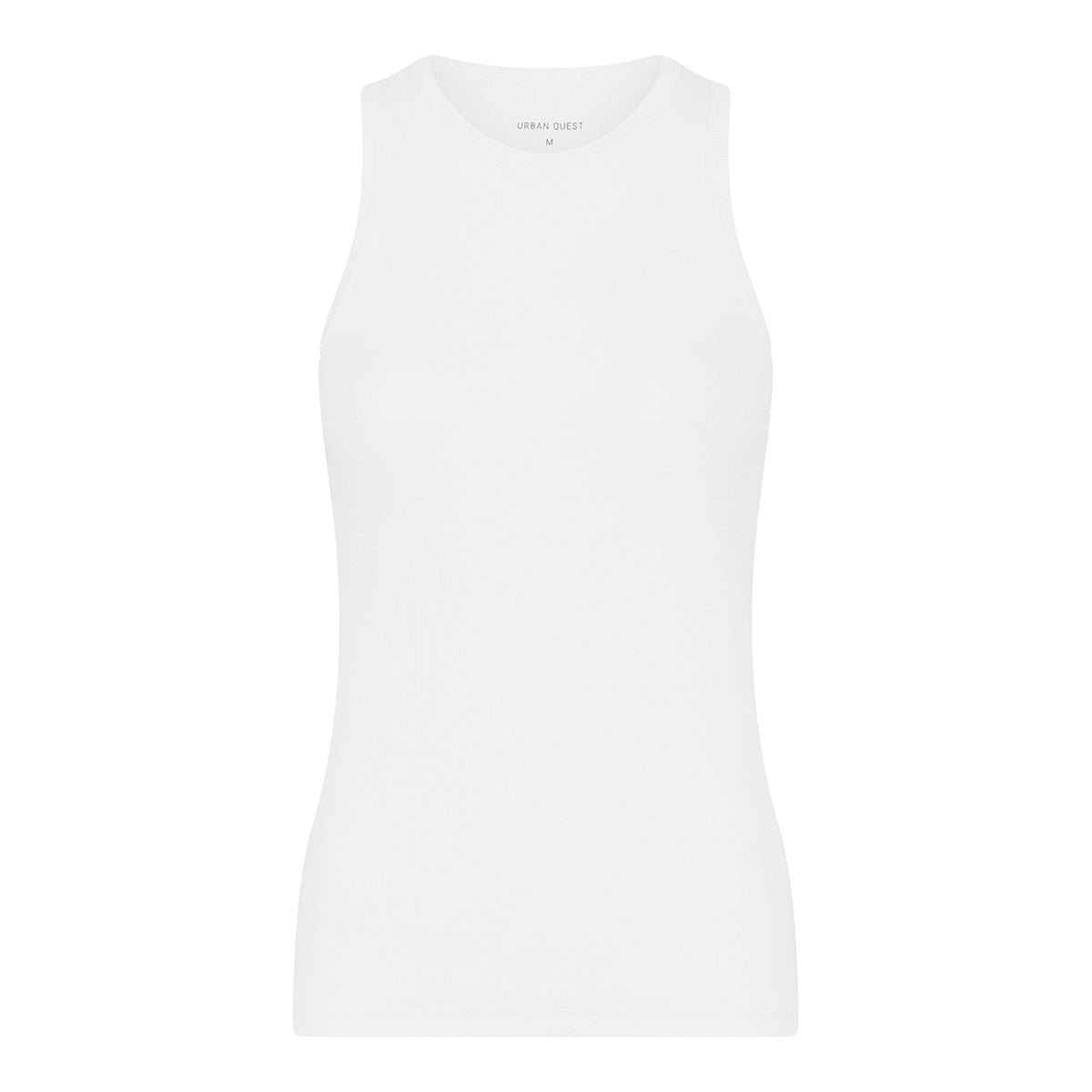Urban Quest Bamboo Rib Tank - White - 15070-WHITE