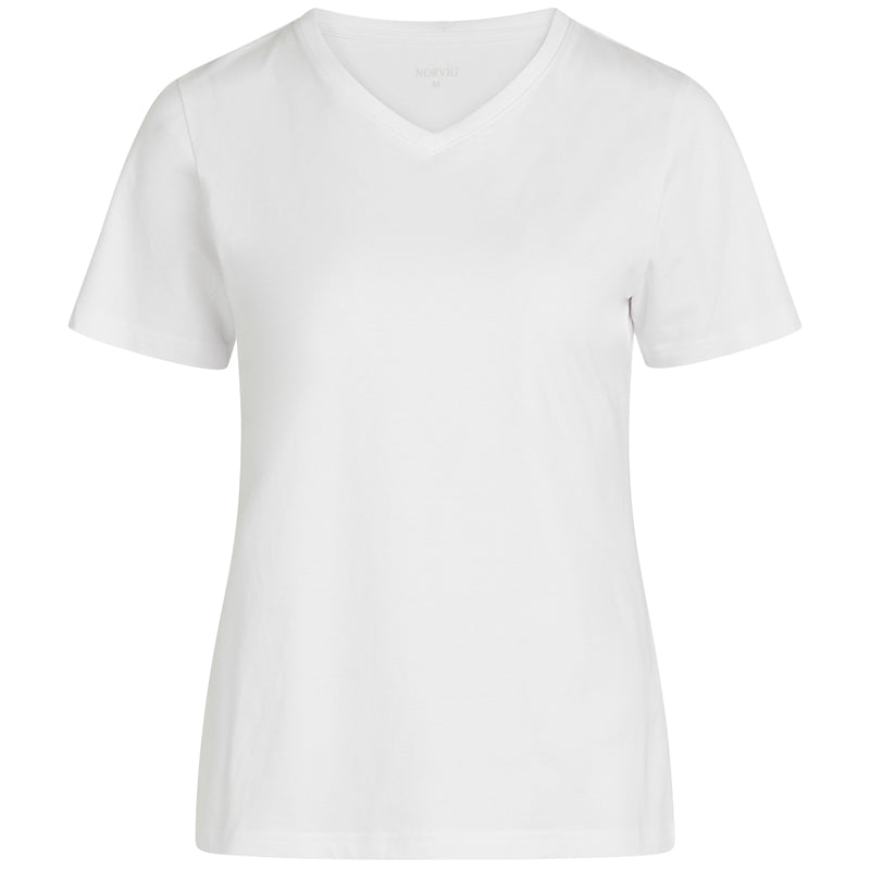 Norvig Ladies V-Neck - White - 1552-HVID