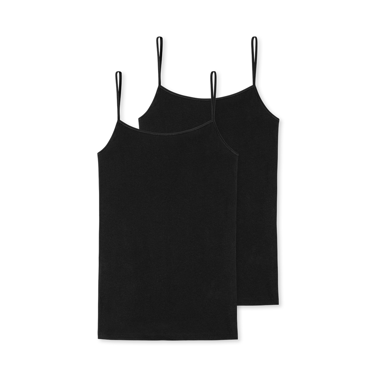 Schiesser 2-Pack Spaghetti - Black - 174388-000