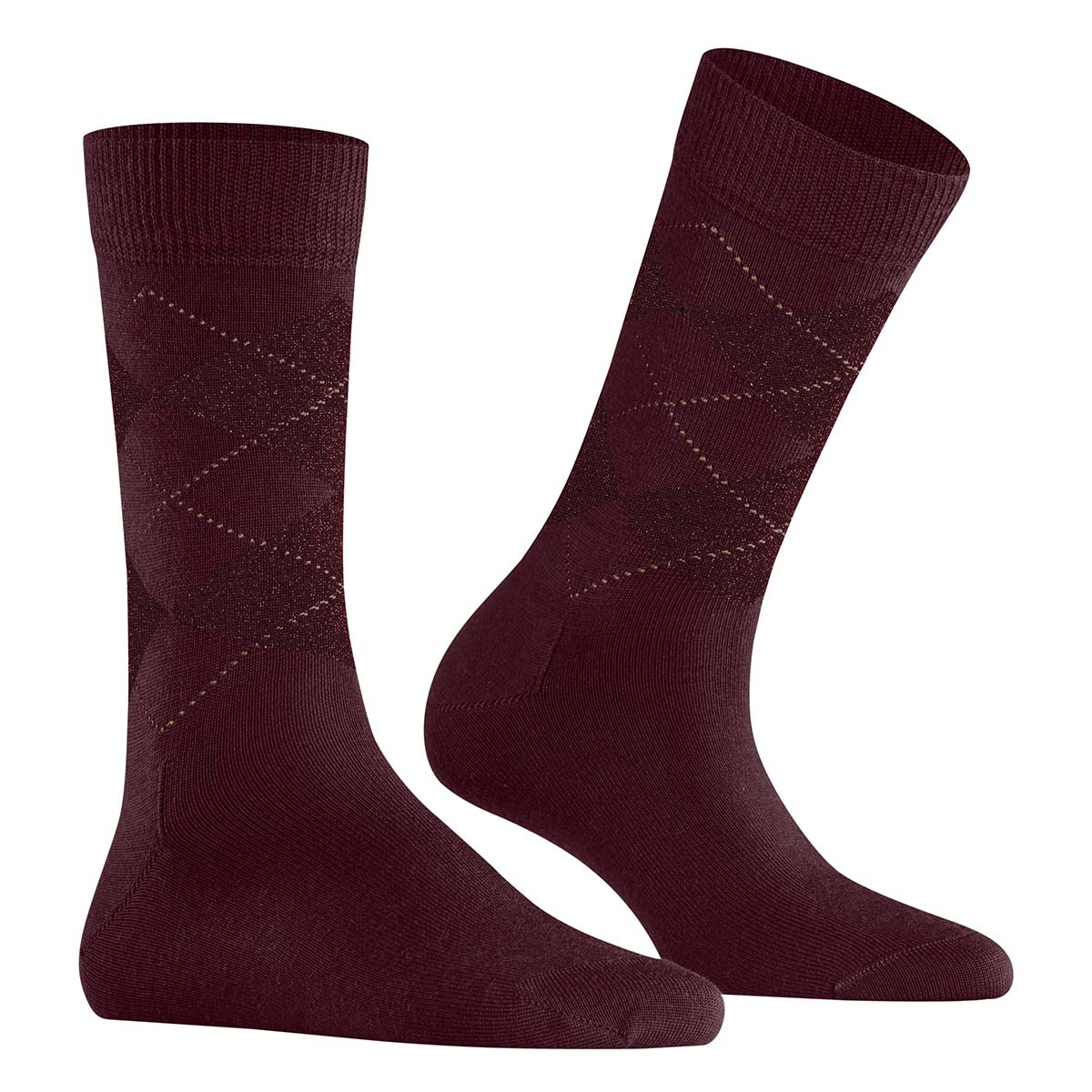 Burlington Marylebone Glitter ankelstrømper, rød - 22182 - 8435 - Claret