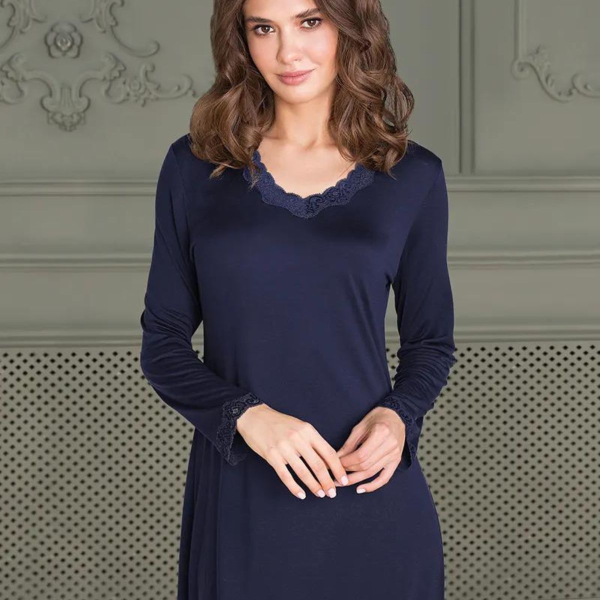Lady Avenue Silk Jersey - Indigo - 23-50418-355