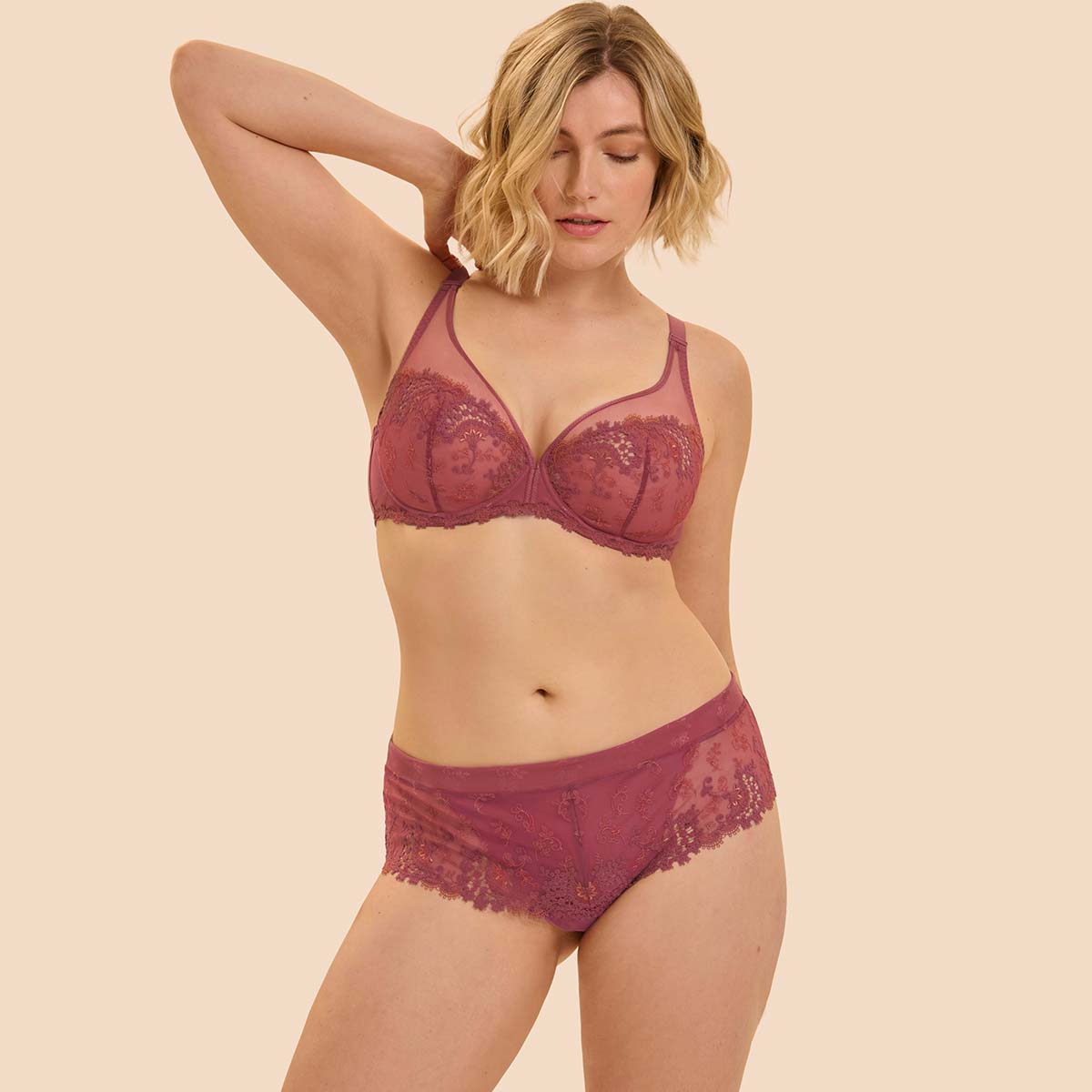 Simone Pérèle Wish hipster trusse, rosa - 12B630 - 439 - Santal Pink