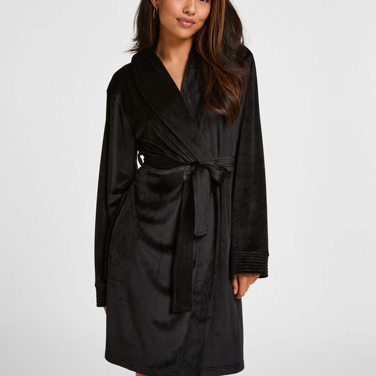 Hunkemöller kåbe, sort - 302852 - Caviar - Caviar