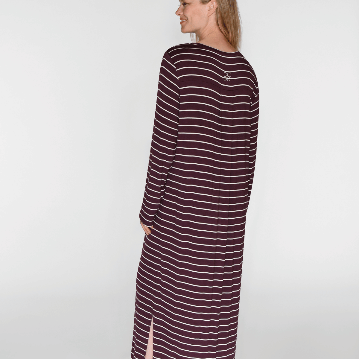 CCDK Nicole natkjole, lilla - 60212 - 3046 - Fudge Stripe