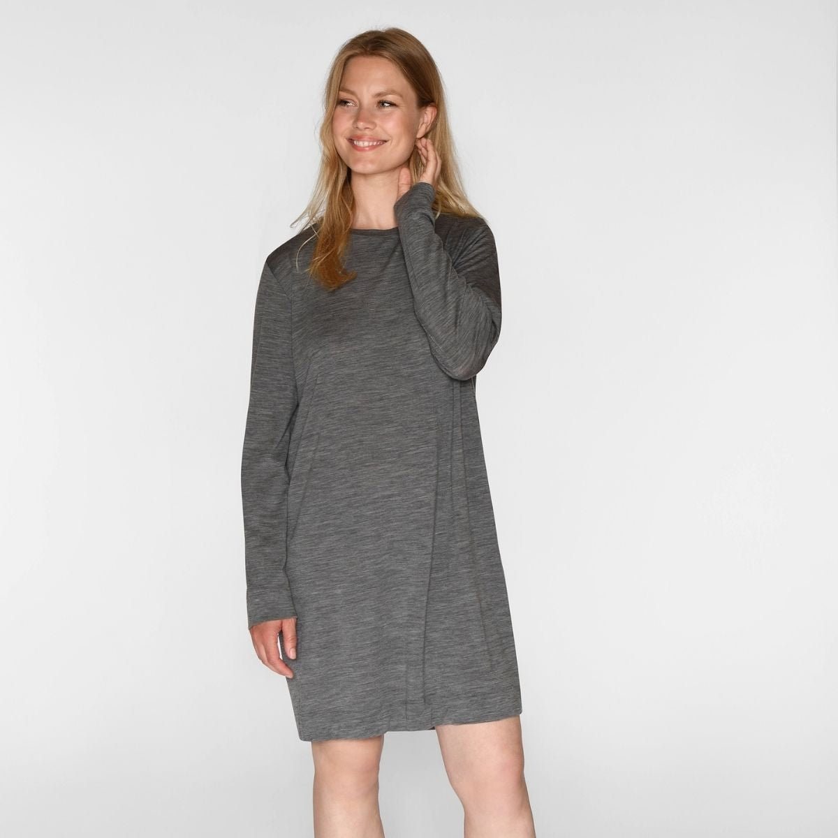 CCDK Marcia natkjole, grå - 61530 - 9016 - Dark Grey Melange