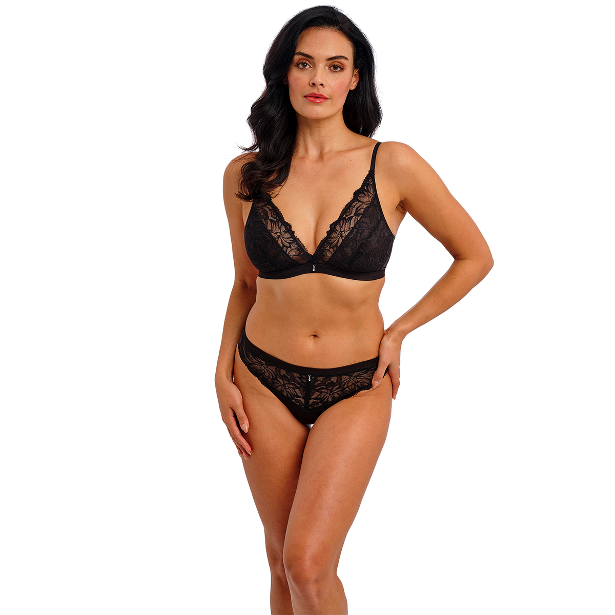 Wacoal Abellia bralette BH, sort - WE601703 - BLK - Black