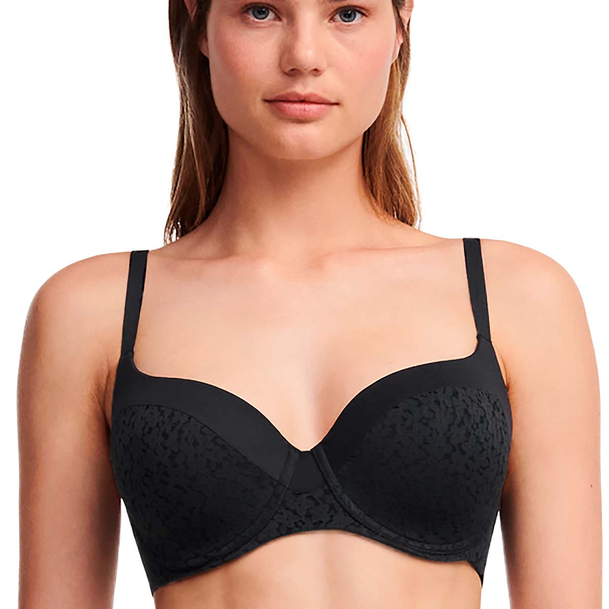 Chantelle EasyFeel Norah BH med bøjle, sort - C13F90 - 011 - Black