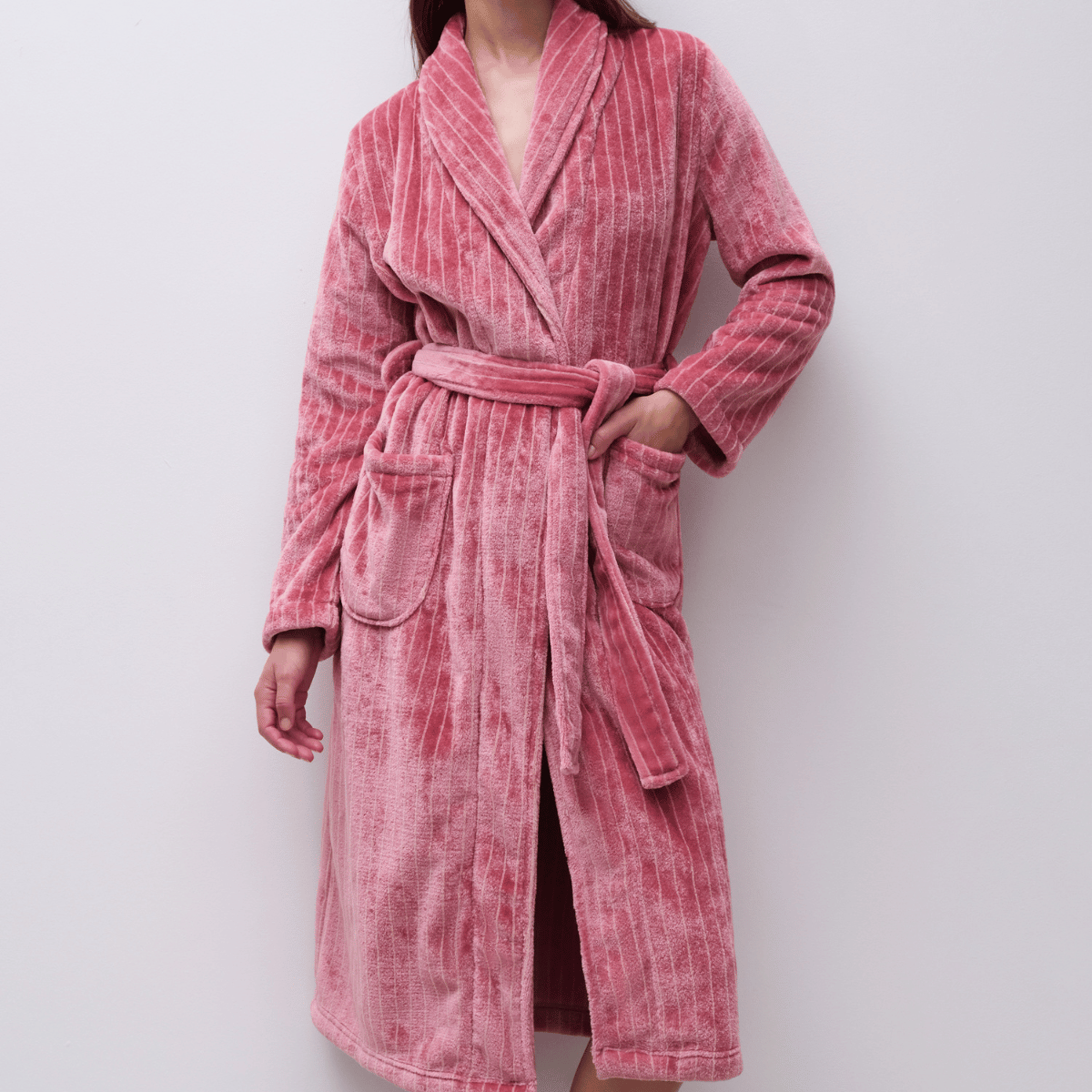 Femilet Teddy badekåbe, rosa - FN1030 - D84 - Misty Rose/Mauvewood