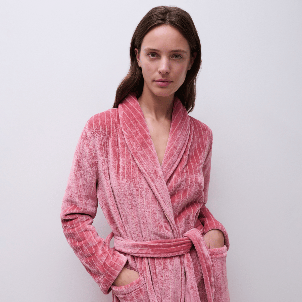 Femilet Teddy badekåbe, rosa - FN1030 - D84 - Misty Rose/Mauvewood