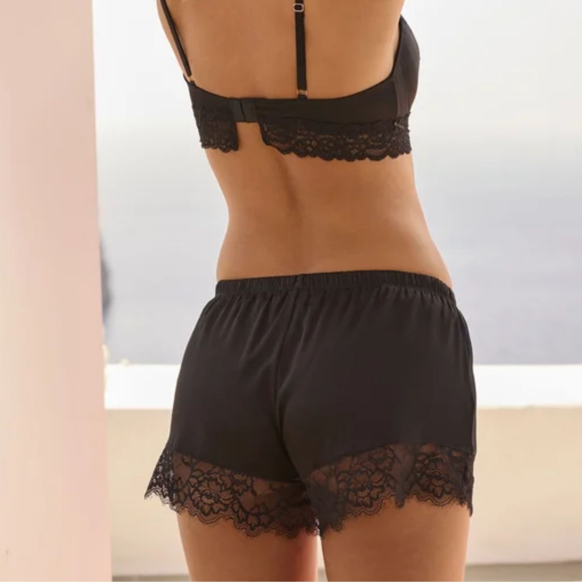 Lascana Alana natshorts, sort - MA-899-KN - black - Black
