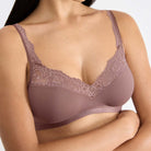 Sloggi Romance BH uden bøjle, rosa - 10031898 - 1141 - Cacao