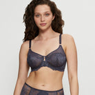 Triumph Wild Peony Florale W01 BH med bøjle, grå - 10215982 - 00DK - Pebble Grey