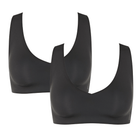 Sloggi Zero 2-pak bralette BH, sort - 10224801 - 0004 - Black