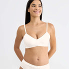 Sloggi Ever Ease BH top, hvid - 10219599 - 00GZ - Silk White