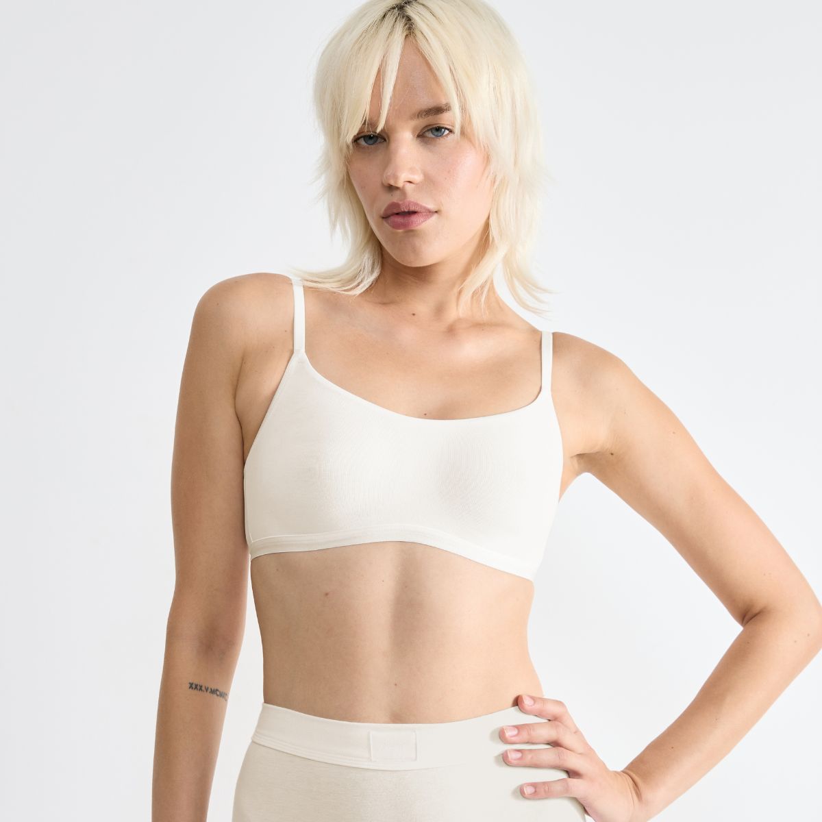 Sloggi Go Daily BH top, hvid - 10222329 - 00GZ - Silk White