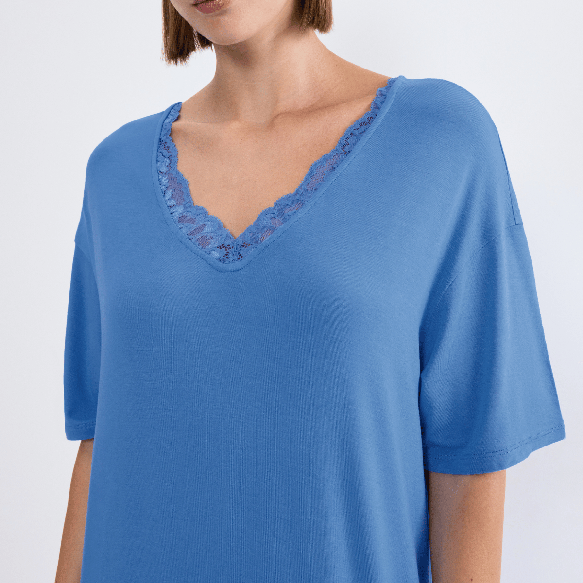 Triumph Timeless Sensuality natkjole, blå - 10222628 - 005J - Ciel