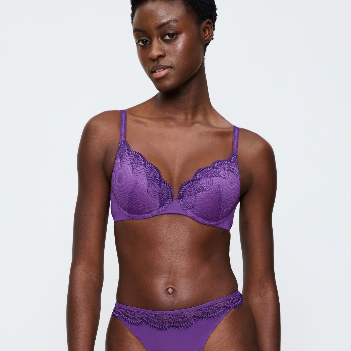 Triumph Comfort Glam WHU push-up BH, lilla - 10224965 - 6648 - Purple Passion