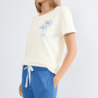 Triumph Capri pyjamas, multi - 10227221 - PW01 - White/Blue