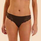 Simone Pérèle Caresse tanga trusse, brun - 12A710 - 765 - Cocoa