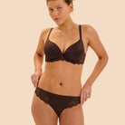 Simone Pérèle Caresse tanga trusse, brun - 12A710 - 765 - Cocoa