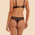 Simone Pérèle Caresse tanga trusse, brun - 12A710 - 765 - Cocoa
