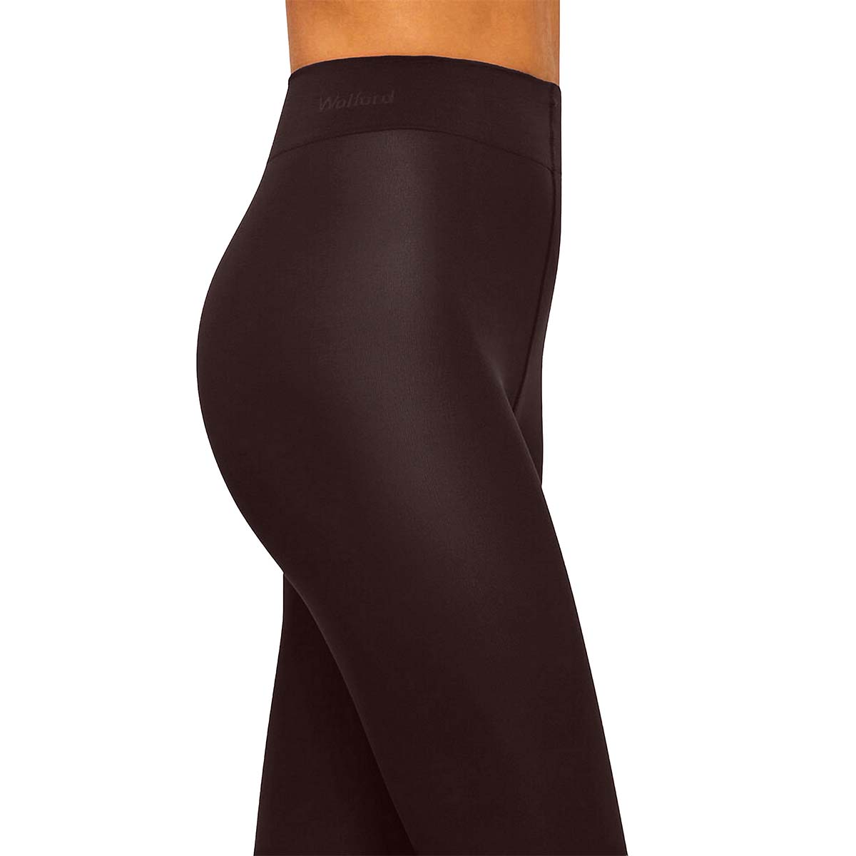 Wolford Velvet De Luxe 66 Denier strømpebukser, brun - 14775 - 4870 - Dark Wood