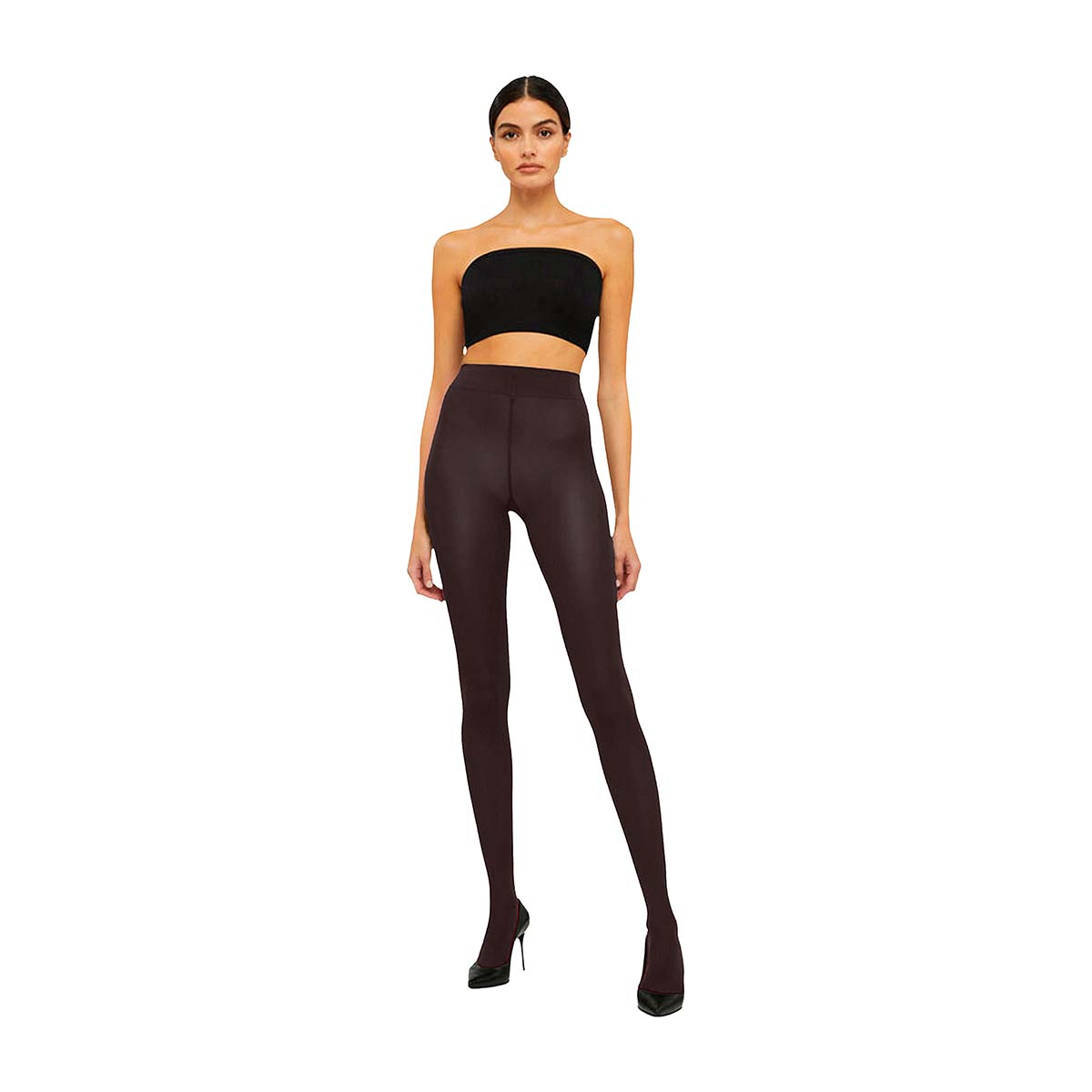 Wolford Velvet De Luxe 66 Denier strømpebukser, brun - 14775 - 4870 - Dark Wood