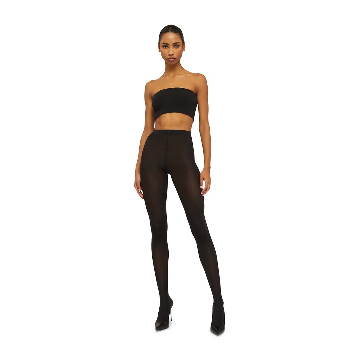 Wolford Satin Opaque 50 Denier strømpebukser, sort - 18379 - 7005 - Black