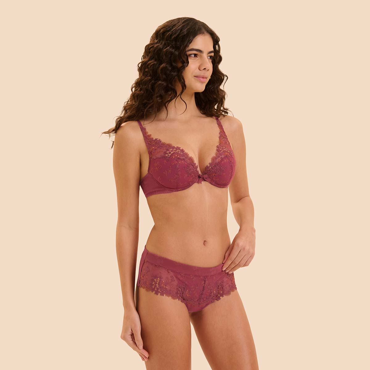 Simone Pérèle Wish hipster trusse, rosa - 12B630 - 439 - Santal Pink