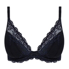 Wacoal Embrace plunge BH, sort - WA853291 - 003 - Black/Night Sky