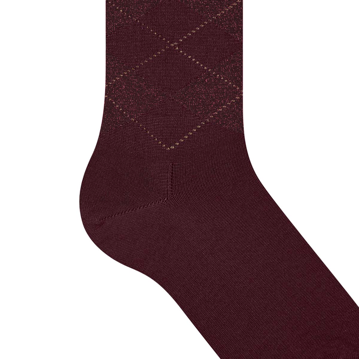 Burlington Marylebone Glitter ankelstrømper, rød - 22182 - 8435 - Claret