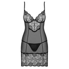 Obsessive Alluria Chemise & - Black - 2717051111-31-Black