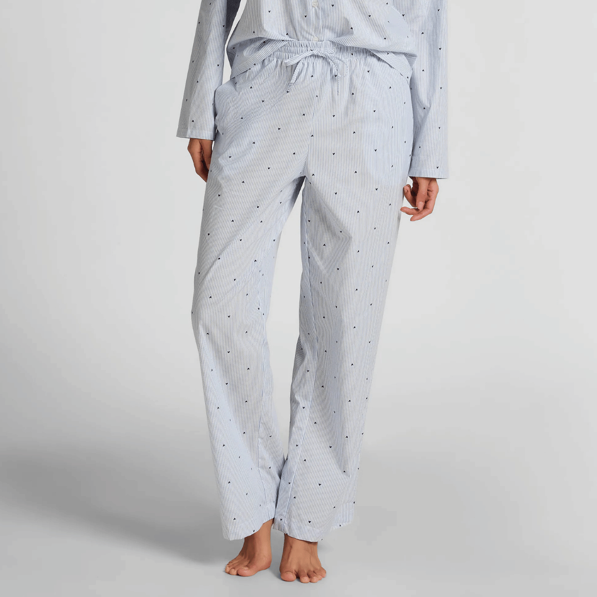 Hunkemöller natbukser, blå - 304586 - CORNFLOWER BLUE - Cornflower Blue