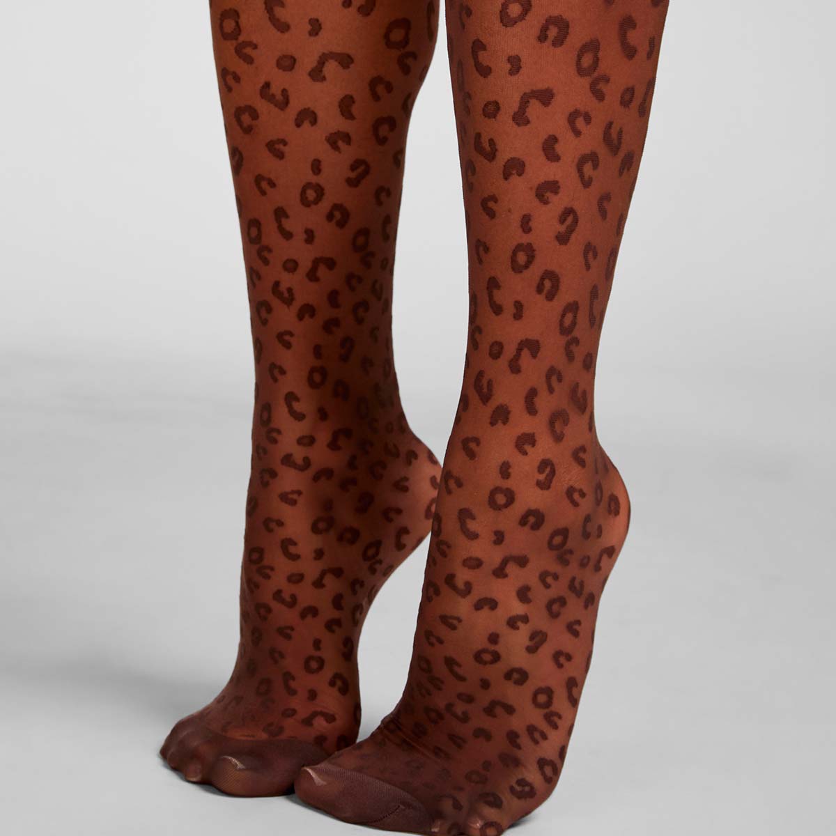 Hunkemöller 15 Den strømpebukser, leopard - 306938 - Chicory Coffee - Chicory Coffee