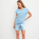 Calida Lovely Nights pyjamas, lyseblå - 48551 - 545 - Cascade Blue