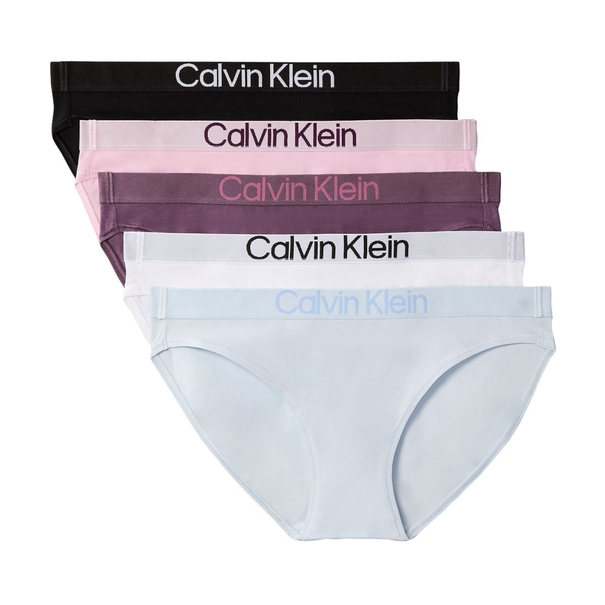 Calvin Klein Extra Soft 5-pak tai trusse, multi - LV00QD5332 - IRK - Black/classic white/plein air/vinta