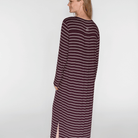 CCDK Nicole natkjole, lilla - 60212 - 3046 - Fudge Stripe