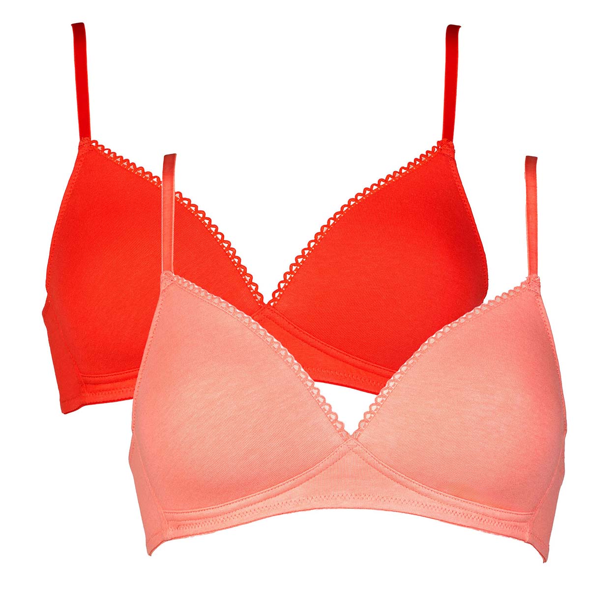 After Eden My Basic 2-pak BH uden bøjle, multi - 80.04.0001 - 243 - Two Tone Coral Red