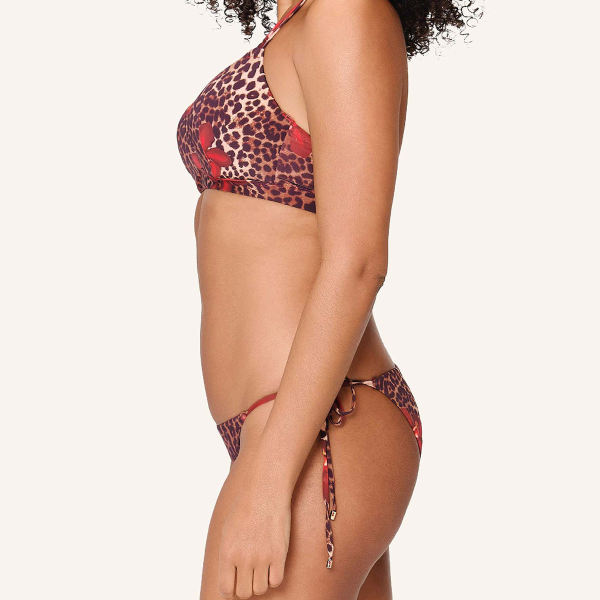 LingaDore Leopard Flower Shine brazilian bikinitrusse, leopard - 8201BS - 340 - Leopard Flower