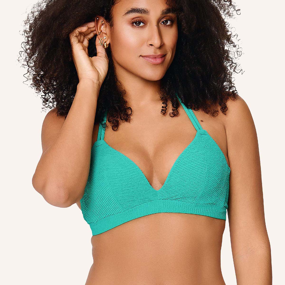 LingaDore Stand Out bikini top med bøjle, grøn - 8202TB - 342 - Deep Green