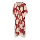 LingaDore Summer Stripes kimono, rød - 8218P-1 - 354 - Sable Stripe